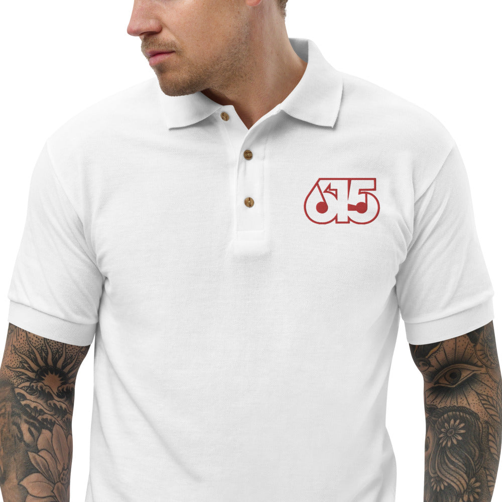 Embroidered Music City 615 Polo Shirt