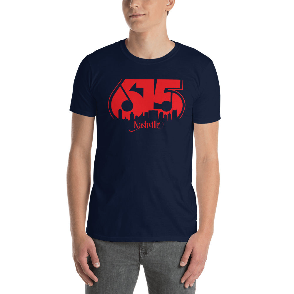 Nashville Music City Skyline 615 unisex shirt