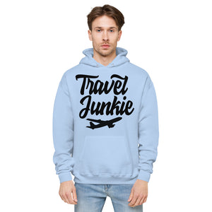 Travel Junkie Unisex fleece hoodie