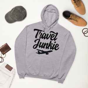 Travel Junkie Unisex fleece hoodie