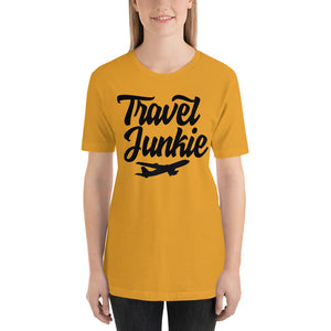 Travel Junkie Short-Sleeve Unisex T-Shirt