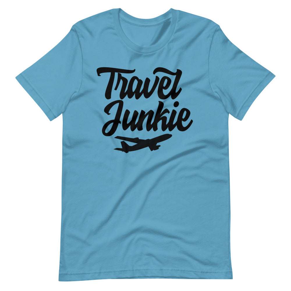 Travel Junkie Short-Sleeve Unisex T-Shirt