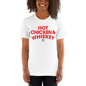 Nashville Hot Chicken and Whiskey Short-Sleeve Unisex T-Shirt