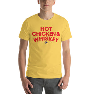 Nashville Hot Chicken and Whiskey Short-Sleeve Unisex T-Shirt