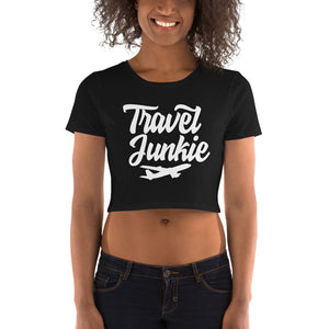 Travel Junkie Women’s Crop Tee