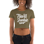 Load image into Gallery viewer, Travel Junkie Women’s Crop Tee
